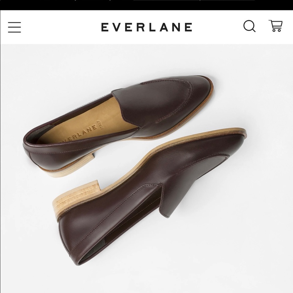 Everlane Modern Loafer in Burgundy, Sz 10